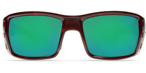 Costa Del Mar Permit Polarized Sunglasses Tortoise Green Mirror Glass Front